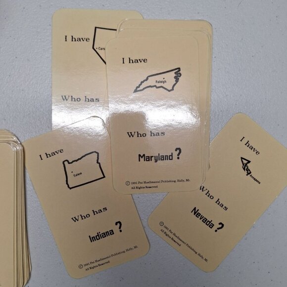 1991 State Capitol‎ Flashcards Pat Huellmantel Michigan Homeschool Study Class - Picture 2 of 4